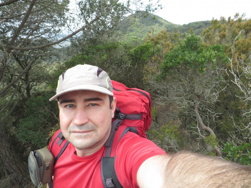 Joaquín en la cima del Turó de Vilanegra, 531 mts.